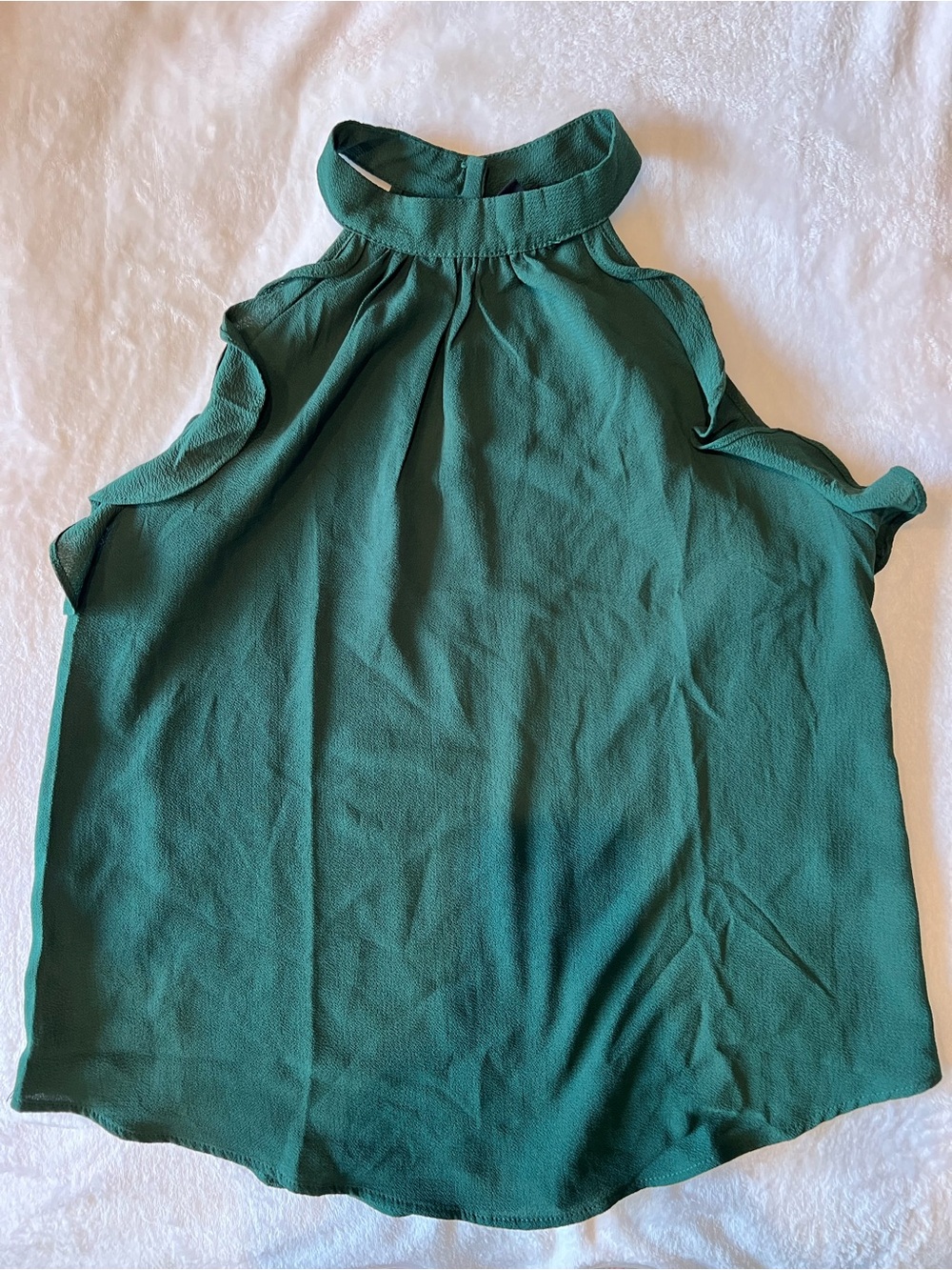 Ruffled Halter-Neck Top